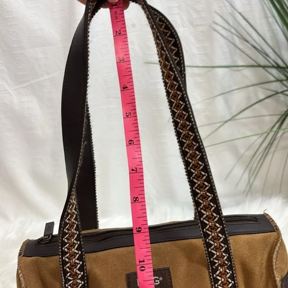 UGG Tan and Brown Mini Bag barrel purse - Picture 11 of 12